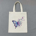 watercolor butterfly tote bag hand painted design