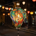 Mother Child Art Fabric Lantern – Hand Painted Mosaic Design
